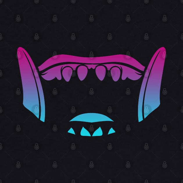 Bali Barong Boar Mask Teeth Vaporwave by aaallsmiles